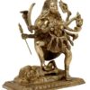 Large Goddess Kali Idol for Puja Brass Sculpture Art Indian Décor Religious Items for Home Temple 9 Inch - Image 3
