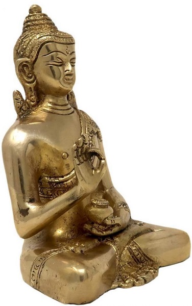 Brass Statue Of Lord Buddha