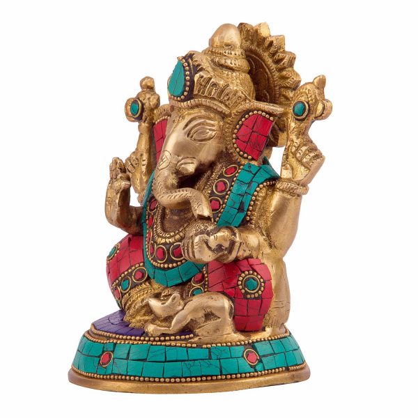 Solid Brass Lord Ganesh Idol modern Ganesha Statue Ganpati Murti for Home,  gift | eBay