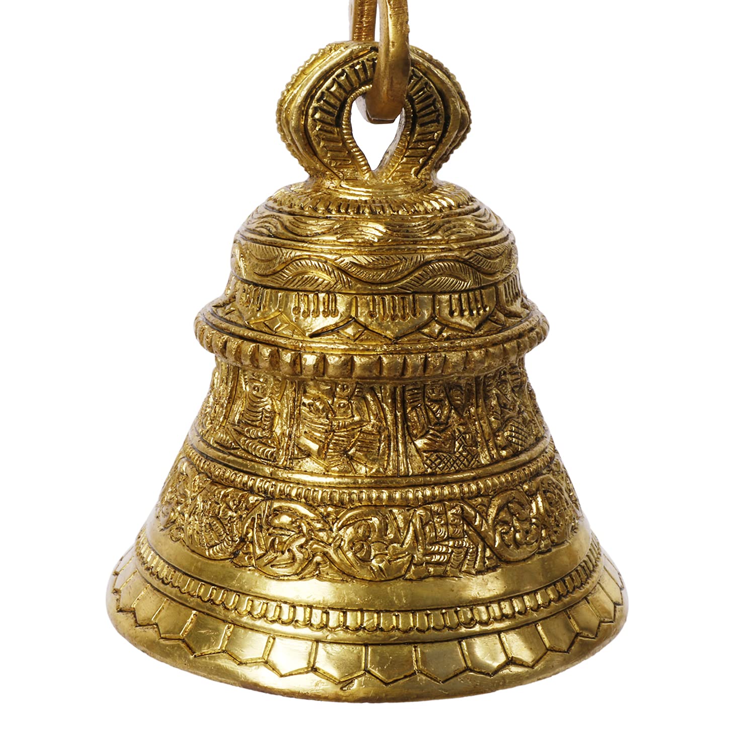 Hanging Bell, Brass Wall Hanging, Vishnu Dashavatara